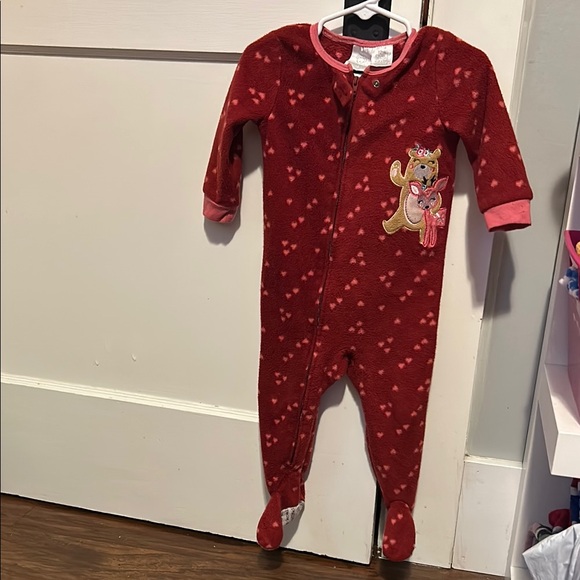 Red Kids One Piece with Cute Animal Design - Picture 1 of 1